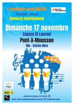 Concert au profit d'Amnesty International