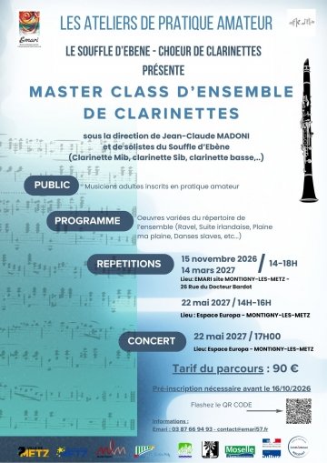 Master class Ensemble de clarinettes